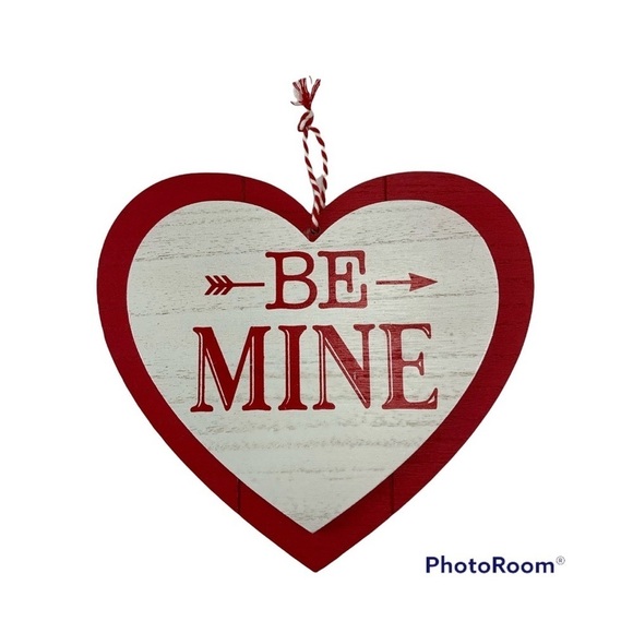 Valentines Wall Hanging Double Layer Heart Wood Plaque 10” X 9.6” NEW - Picture 5 of 6